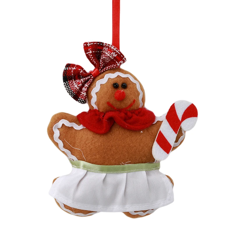 1 шт. Рождество рисунок Имбирный пряник человек украшения фестиваля Xmas Tree Висячие