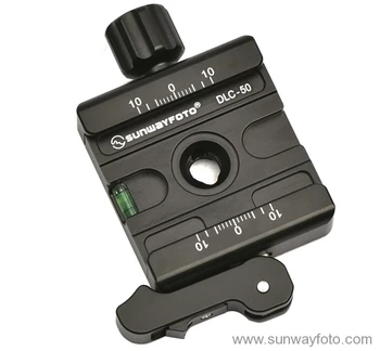 

SUNWAYFOTO DLC-50 Tripod Head Quick Release Clamp For DSLR Tripode Quick Release Clamp Plate BallHead Lever Release Clamp