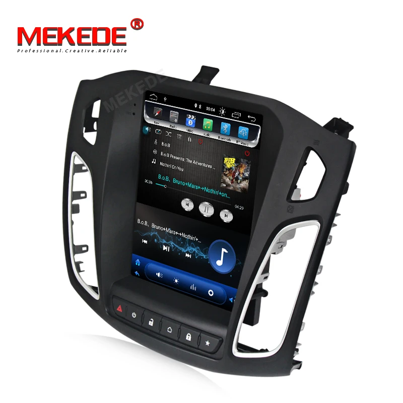 Perfect MEKEDE 10.1 inch DSP Android 9.0 Touchscreen Car Radio ForFord Focus  2011 2012 2013 2014 2015 2Din Head Unit Multimedia Player 3