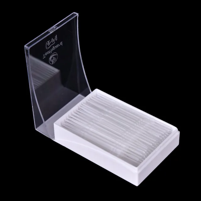 150pcs Box White Practical Clean Tooth Floss Double Head Hygiene 150pcs Box White Practical Clean Tooth Floss Double Head Hygiene Dental Plastic Interdental Brush Toothpicks