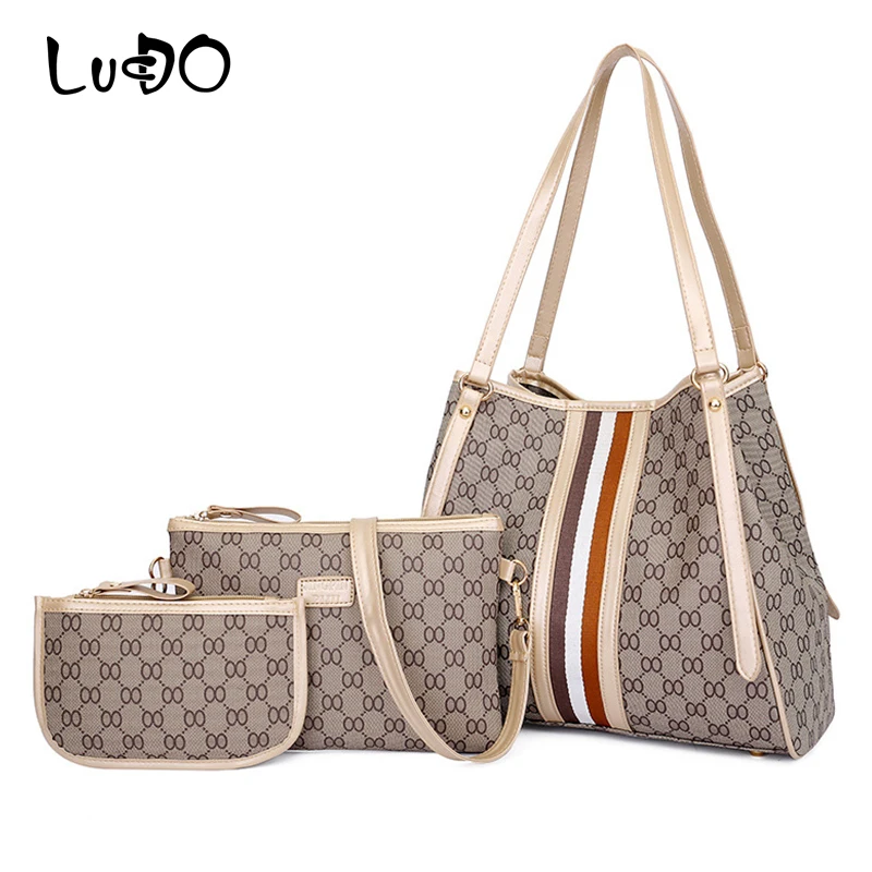 LUCDO Famous Brand Bags Designer Women Luxury Composite Bags PU Leather Shoulder Bag Ladies Handbags Large Capacity Totes bolsas LUCDO Famous Brand Bags Designer Women Luxury Composite Bags PU Leather Shoulder Bag Ladies Handbags Large Capacity Totes bolsas