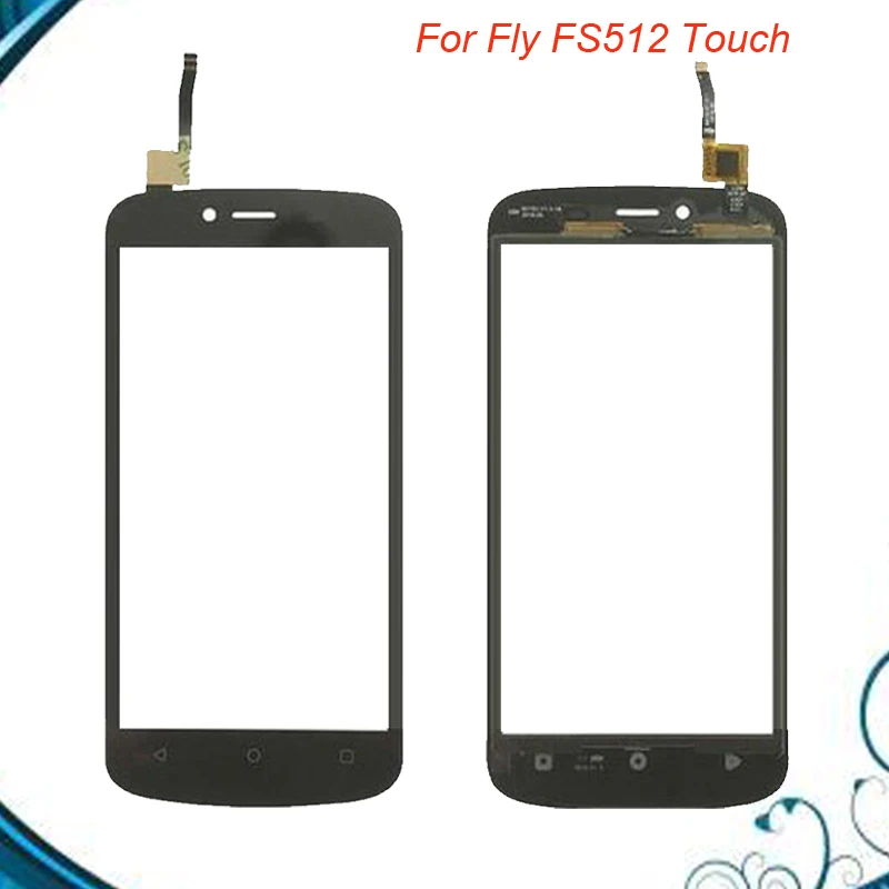 5.0'' Mobile Front Glass Touch Screen Digitizer Panel Sensor For Fly FS512 Nimbus 10 FS 512 black IN Stock | Мобильные