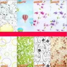 Матовая стеклянная декоративная оконная пленка, наклейки на окна с тиснением, домашний декор, смешанный цвет, туалет, 45 см* 100 см