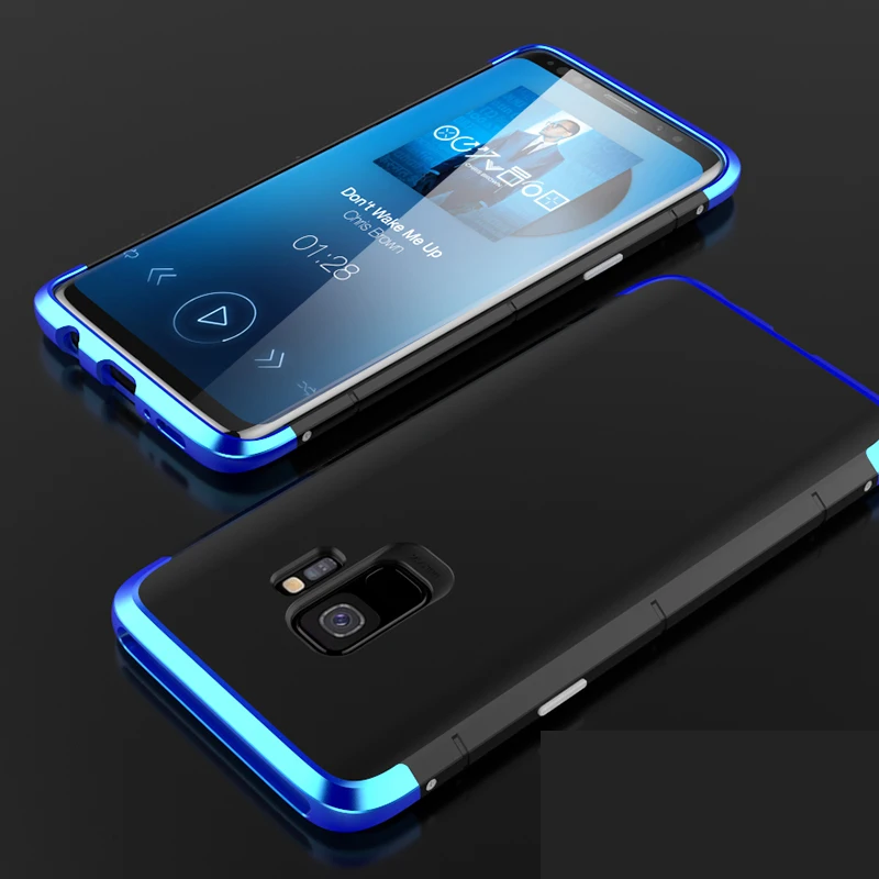 

BOBYT S9 Aluminum Metal Frame + PC Hard Armor Anti-knock Back Cover Cases For Samsung Galaxy S9 S9 Plus
