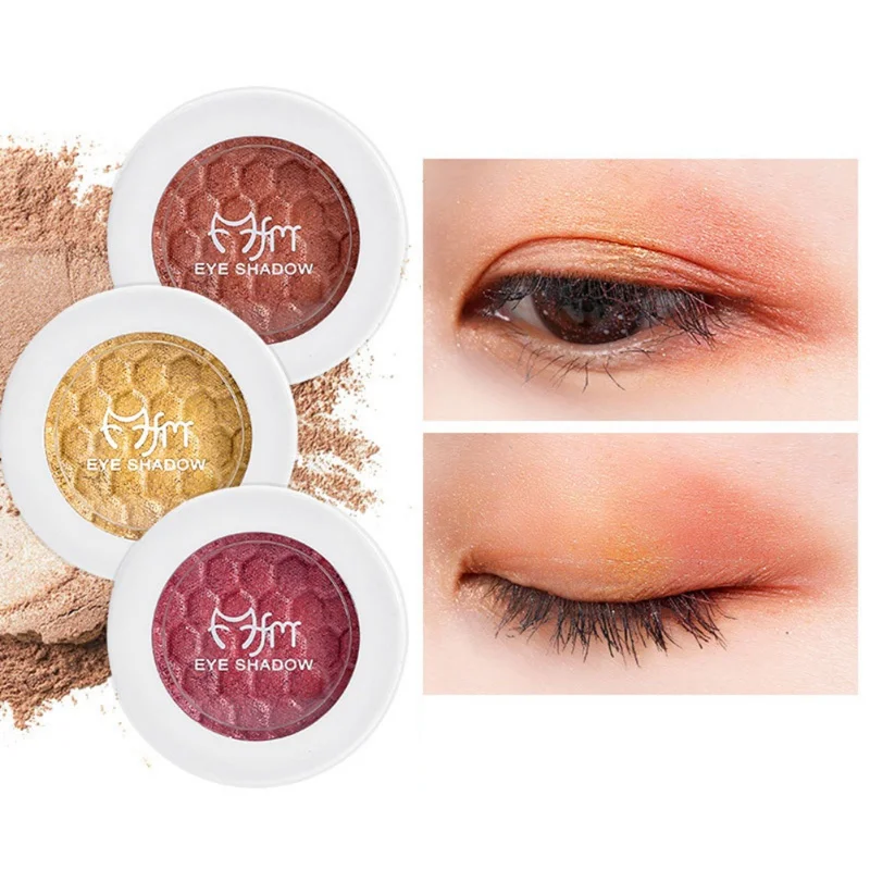 

1pc Baked Eye Shadow Powder Waterproof Smudge-Proof Long-Lasting Soft Matte Shimmer Eyeshadow Pallete Makeup New