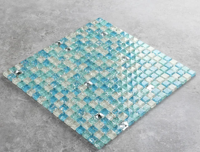 Blauen pool fliesen Eis knacken glas marmor mischung mosaik küche ... Blauen pool fliesen Eis knacken glas marmor mischung mosaik küche ...