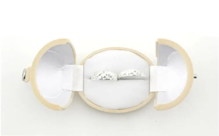 Шкатулка серьги кольца box Портативный кожаная шкатулка подарок на день рождения для девочек Свадебные кольца коробки
