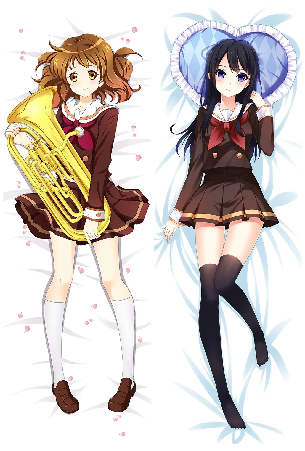 Suef Anime manga Hibike! Euphonium Dakimakura two sided Pillow Cushion Case Cover SY20161226-4 | Дом и сад