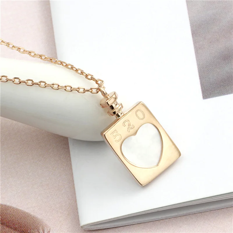 golden heart charms necklace 100% 925 Sterling silver nacklace Jewellery Clavicle chain pendant charms chocker christmas gift