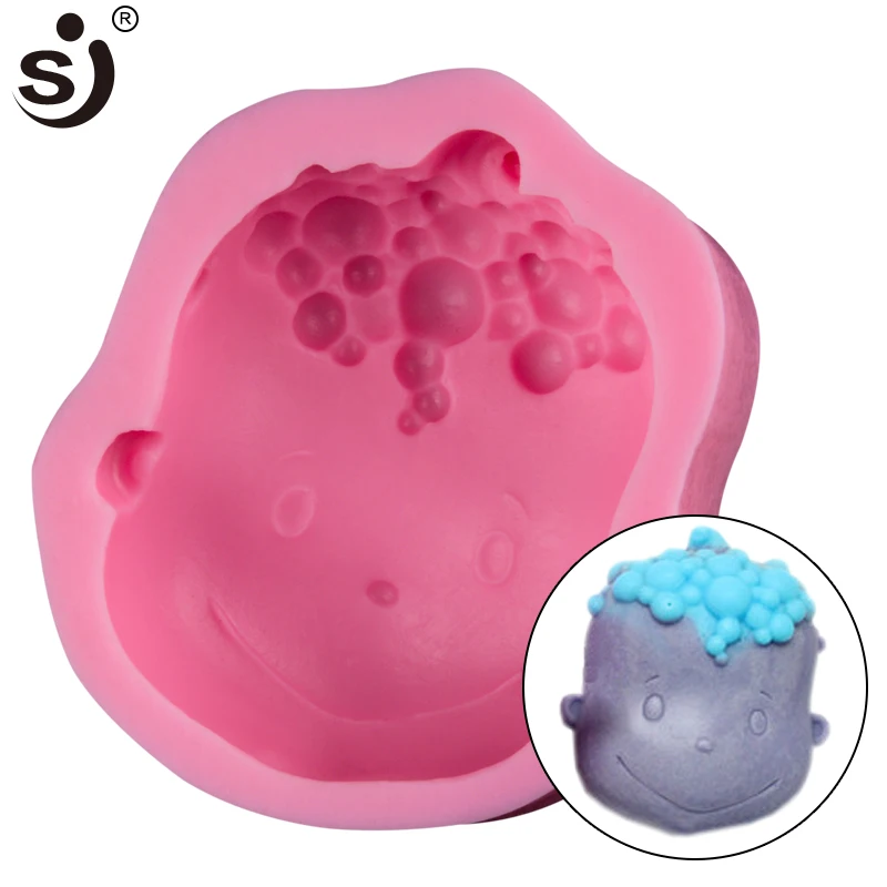 SJ Baby Soap Mold Silicone Mold 3D Soap Molds Newest DIY Liquid Fondant