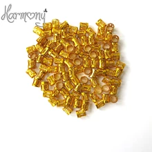 100 шт золотые металлические трубки кольцо дредлок бусины для косичек бусины для волос для дредов регулируемые волосы кольцо для косички клипсы