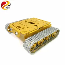 DOIT все металлические отслеживаемый Танк шасси радиоуправляемая модель танка шасси из алюминиевого сплава с двойной DC 9 в двигатель для DIY Arduino T200