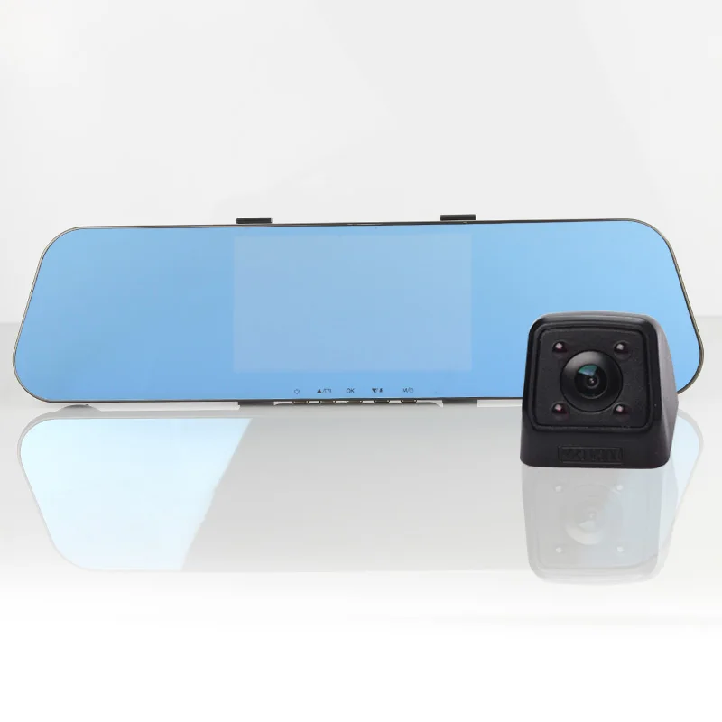 LX2S rear view mirror driving recorder dual lens HD inches OD screen