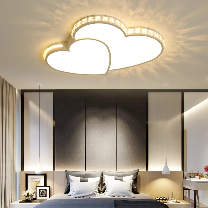 

OPKMB Modern Bedroom Ceiling Lamp Decorative Crystal LED Ceiling Light With Remote Controller Kids Room Ceiling Lamp