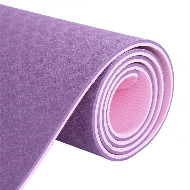 Esterilla Acupresion TPE Yoga Mat 6mm 183*61cm Double Color Gym Mat Non-slip acupressure Mat For Yoga Fitness Mat Yoga Mats