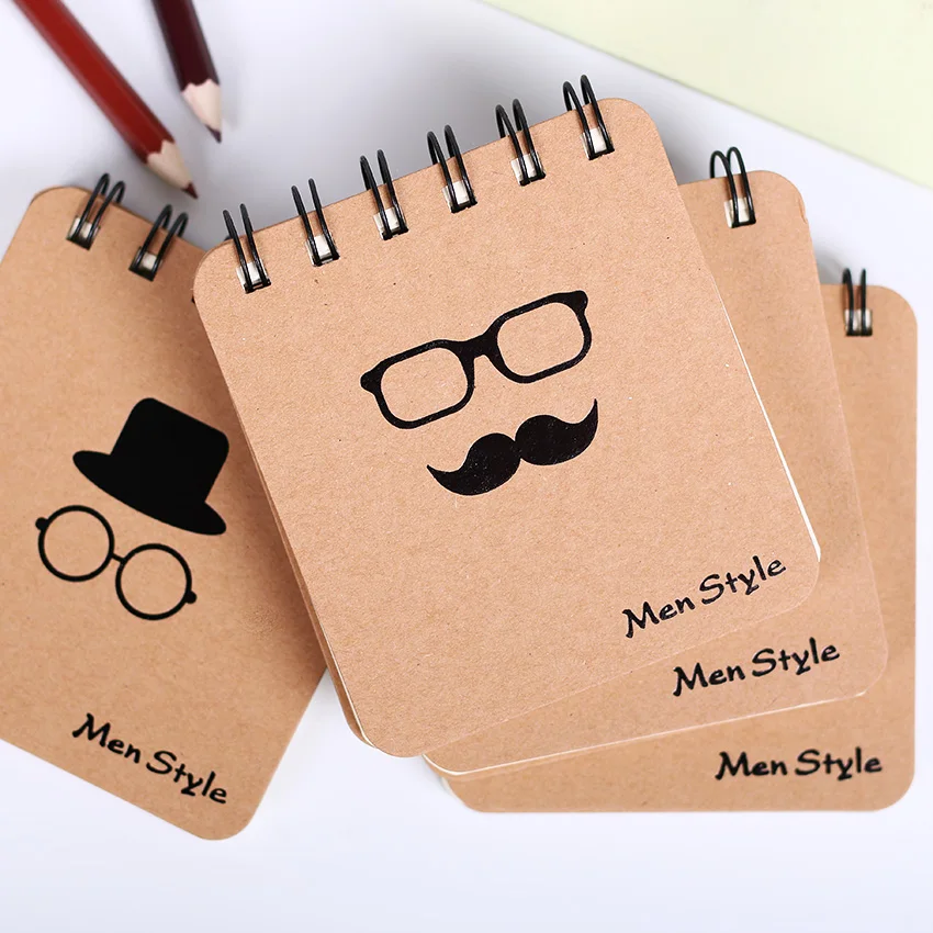 

1 PC New Fashion Men Style Notebook Creative Notepad Business Diary Office Student Portable Note book Creative Recording