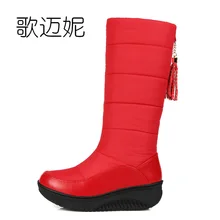 waterproof snow boots women winter boots botas mujer gothic shoes womens boots with fringe laarzen winter shoes woman boots
