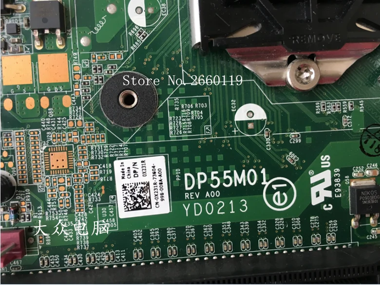  Desktop mainboard for XPS 8000 DP55M01 1156 X231R 0X231R motherboard Fully tested