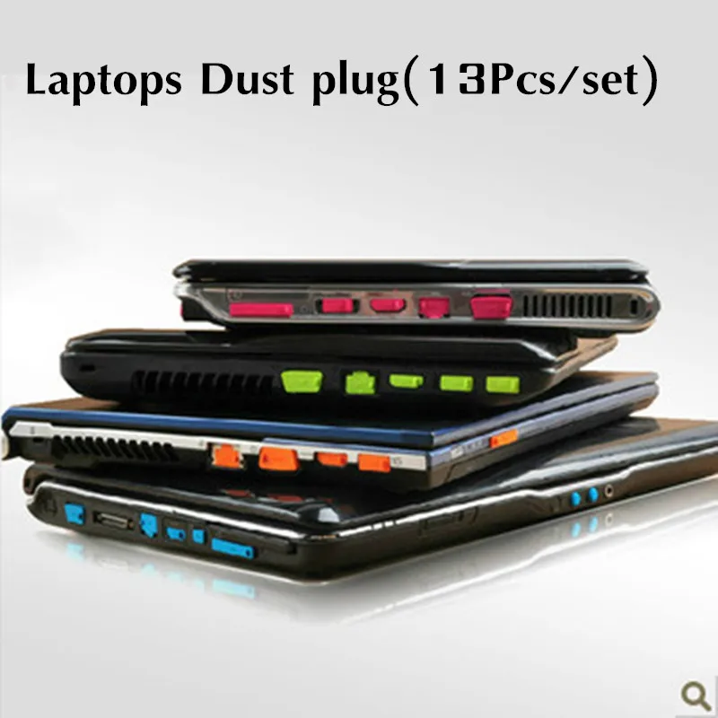 13Pcs Silicone Anti Dust Plug Computer Accessories Cover Stopper Laptop