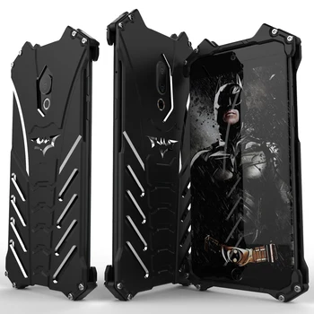 

Luxury Batman Aluminum Metal Case For Meizu 15/ 15 Plus Thin Hard Heavy Duty Protection Back Cover Meizu M15 Lite Bumper Case