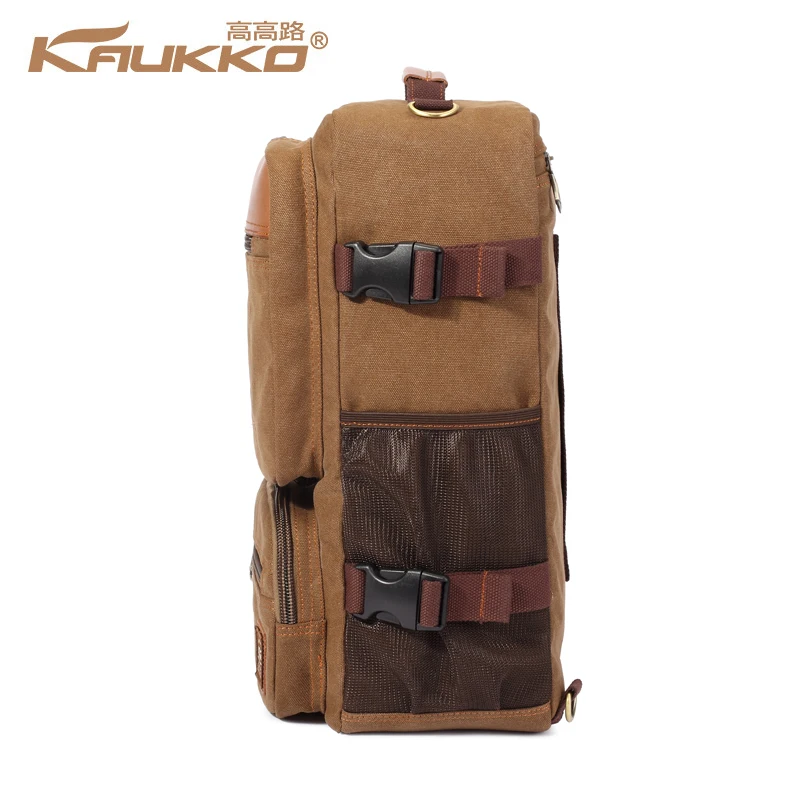 Мужские холщовые рюкзаки KAUKKO чрезвычайно универсальные дорожные сумки