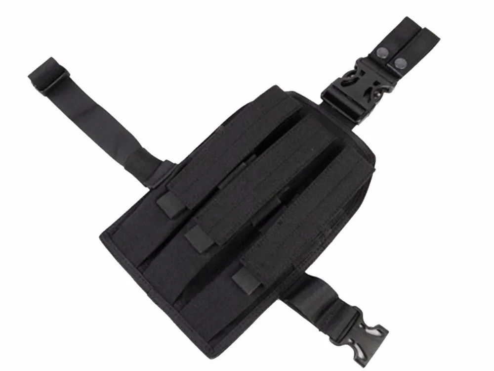 

Tactical Triple Magazine Pouch Holder Molle MP7 Hunting Airsoft Paintball Black