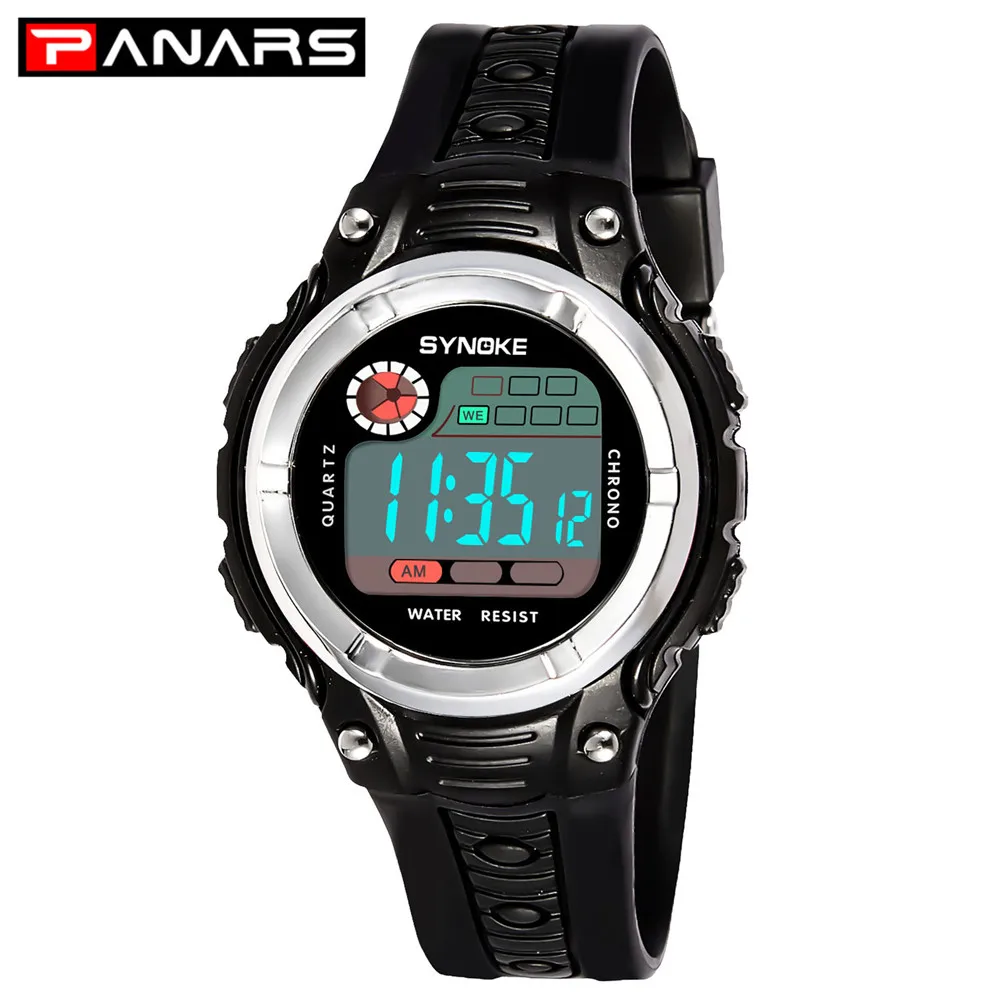 Watches Boys Alarm-Clock Digital PANARS Girls Sports LED for Kids Students