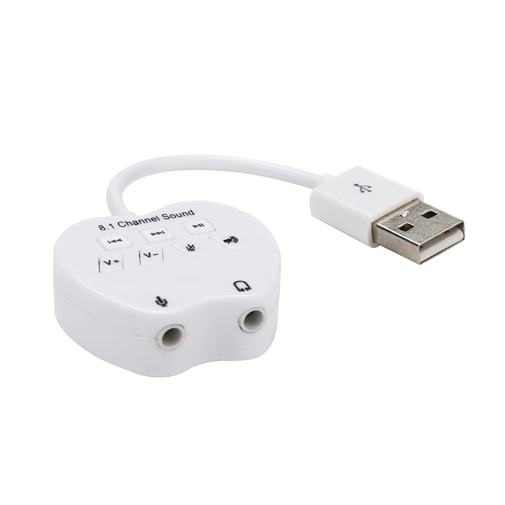 8,1 канальный USB Внешний 3D Аудио Звуковая карта адаптер для портативных ПК наушников MIC 4,12