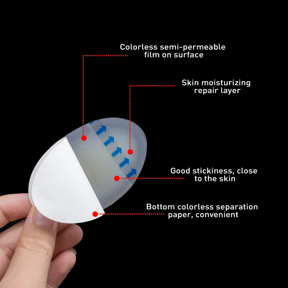1 шт. Овальный Форма гелевые подушечки на блистер 44x69 мм Предупреждение гидрозатвор липкий пластырь для ног и защита кожи C1524