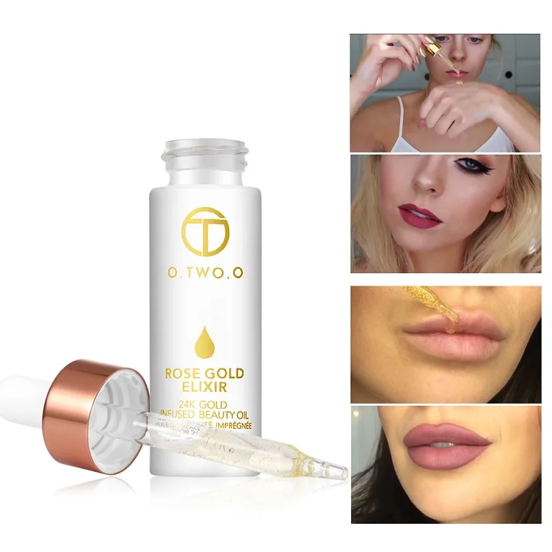 

Rose Gold Elixir Skin Make Up Oil For Face Essential Oil Before Primer Anti-aging Foundation Moisturizing Face Oil ship from US