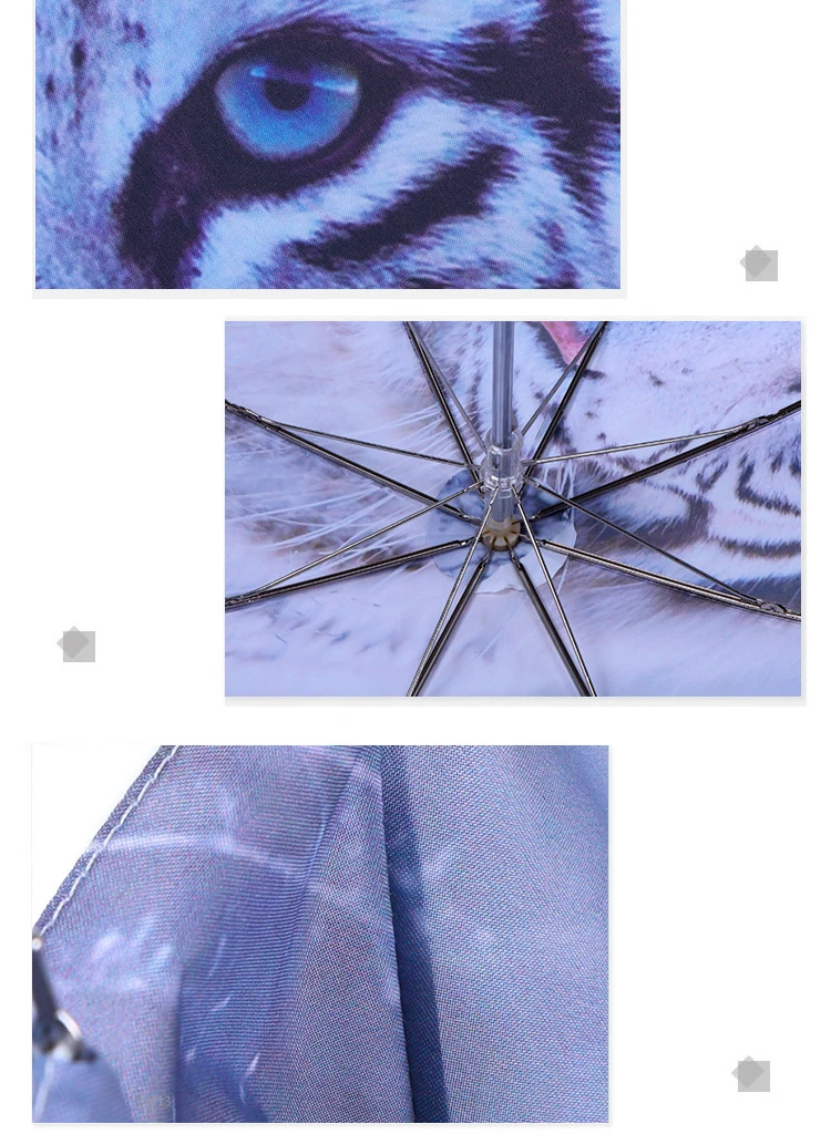 YADA дропшиппинг Подвески Тигр узор зонтик дождь Для женщин УФ-высокое качество зонтик для Для женщин s ветрозащитный складные зонты YS115