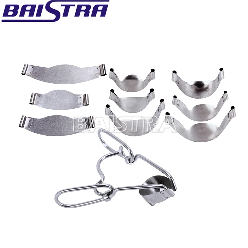 

1 Pack Dental Saddle Contoured Metal Matrices Matrix with Springclip TOP BM NO. 1.330 Dentist Tools Dental Materials