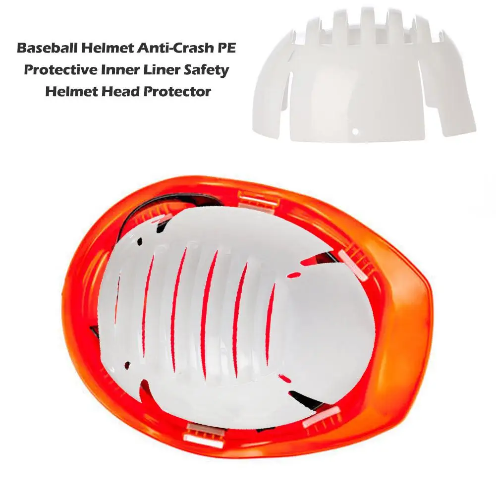 

Unisex Baseball Helmet Anti-Crash PE Protective Inner Liner Safety Helmet Head Protector 58-62cm