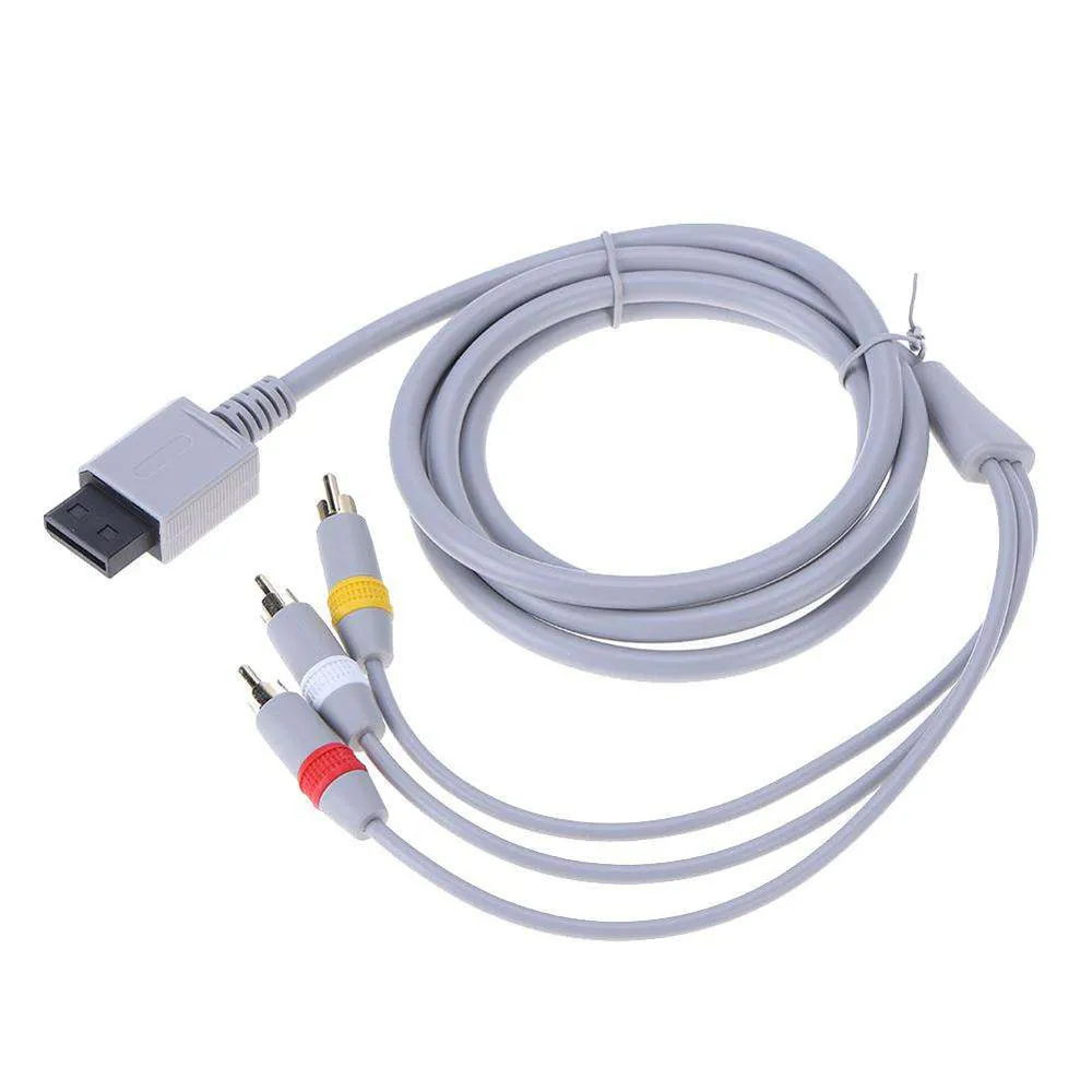Аудиокабель av-кабель игровая консоль кабель Шнур для консоль Nintendo Wii серый 1,8 m/5.90ft 56