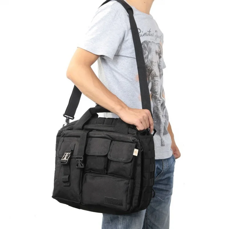 Pro-многофункциональная Мужская Военная уличная нейлоновая сумка-мессенджер, сумка-портфель, достаточно большая для 14 "ноутбука/sony/Can