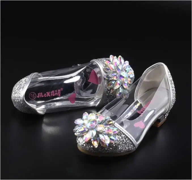 Обувь для девочек Дети Весна принцессы розовый Сильверс вечерние кожаная обувь для модная одежда для девочек 10 лет Большой Размеры 26-37