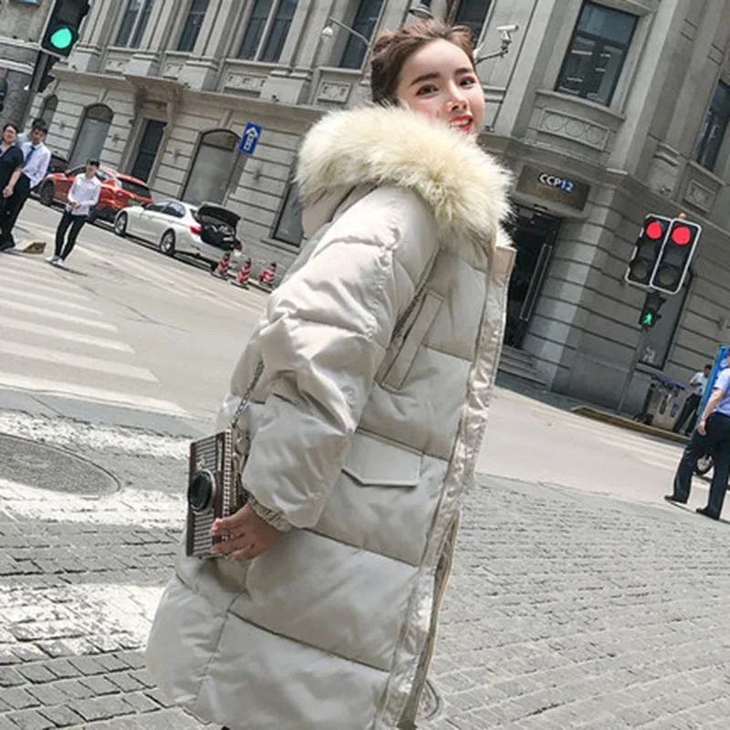 Et 2018 À Femmes Col white Chaud Mode Grande Rembourré Pw40 Imperméable Poche Manteau Capuchon D'hiver De Fermeture Glissière Black Fourrure Parkas Grand Ouatée Veste gwOdn0vxqv