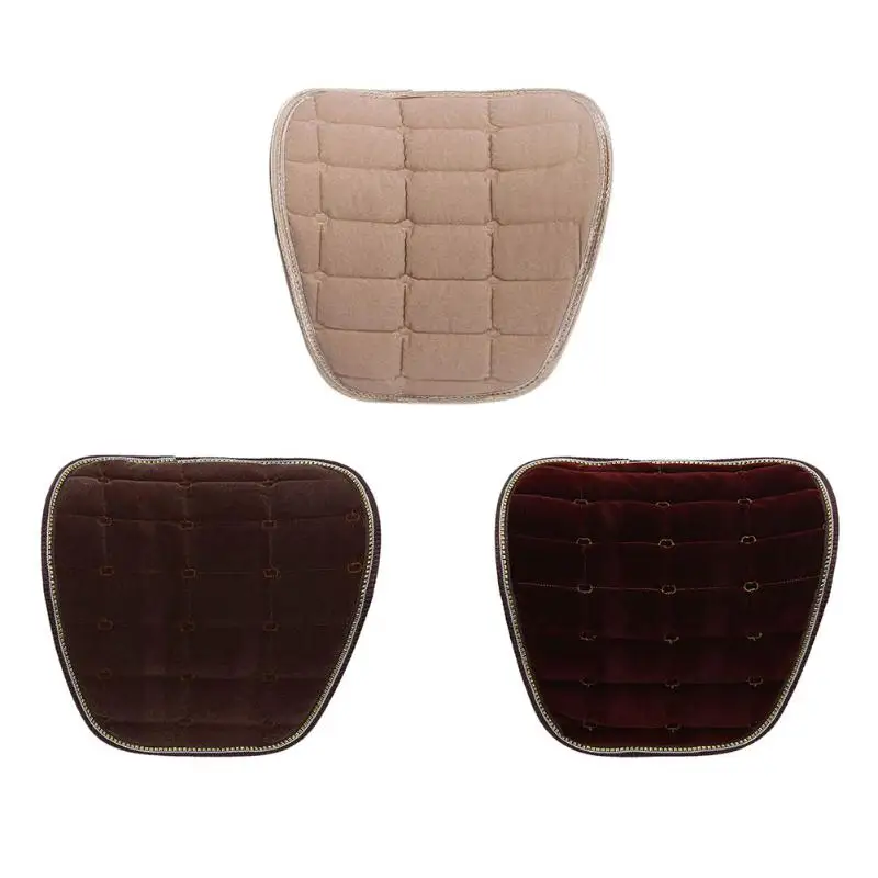 

VODOOL Car Seat Chair Back Lumbar Cushion Flocking Winter Car Office Home Back Waist Support Cushion Back Warm Travel Pillow