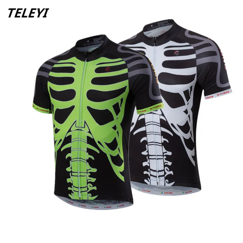 skeleton bike jersey