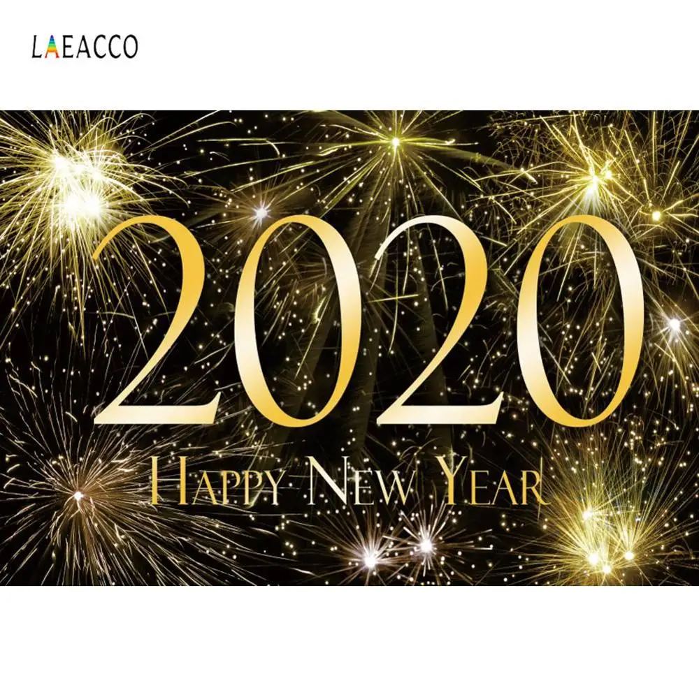 Laeacco счастливый новый год 2020 вечерние фестиваль Фейерверк живописный Фотофон