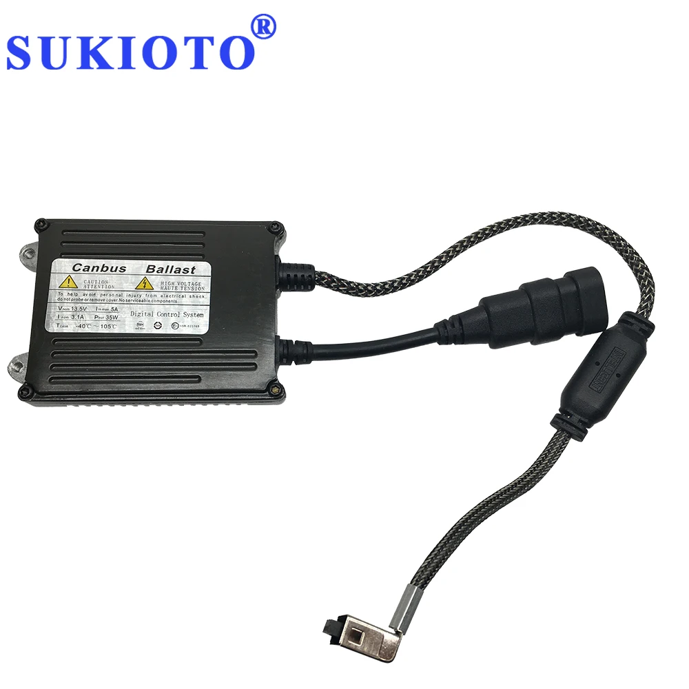SUKIOTO Xenon CANBUS HID KIT 35W 55W Xenon D1S 6000K 5000K 4300K Xenon d1s Ceramic 8000K Fast Bright Car Headlight Ballast KIT (1)