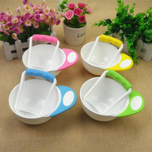 Baby Food Mills and Container Bowl Set Manual Grinding Dishes Baby Food
