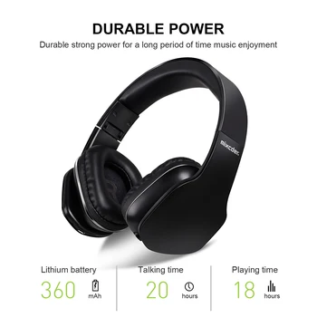 

Mixcder Bluetooth Headphones Over Ear Stereo Wired Wirlesss Headset With Microphone For TV Foldable Wirlesss Headphones