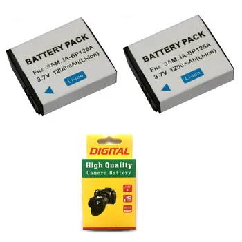 

2PCS 1200mAh IA-BP125A IA BP125A Camera Battery for SAMSUNG HMX-M20 HMX-Q10 HMX-Q11 HMX-Q20 HMX-Q100 HMX-Q130 HMX-QF20 HMX-T10