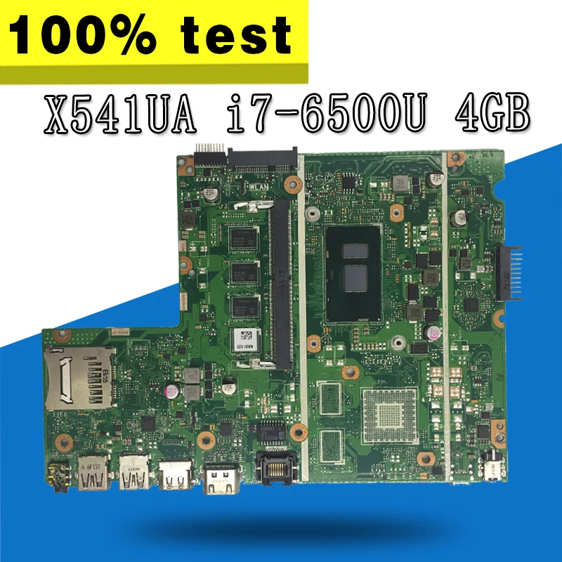

X541UAK With i7-6500CPU With 4GB memory mainboard REV2.0 For ASUS X541UVK X541UA X541UV laptop motherboard X541UA Motherboard
