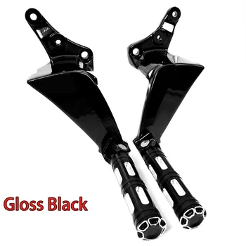 

Rear Gloss Black Passenger Bracket With Shallow Cut Footpegs For Victory Boardwalk Judge Vegas Highball 2003-2013 Models