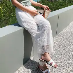 Wide Leg Pants Femme pantalon taille haute Plus Size Linen Loose Female Capris Trousers Women's Long Pants High Waist Wide Leg Pants Femme pantalon taille haute Plus Size Linen Loose Female Capris Trousers Women's Long Pants High Waist
