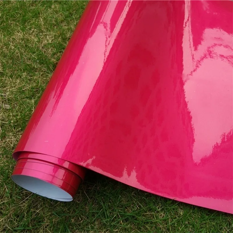 

Ultra Gloss Rose Red Candy Vinyl Wrap Sheet Foil Car Wrapping Film Sticker Decal Motorcycle Furniture Vehicle Wraps