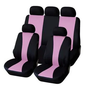 

Interior Accessories Universal Fit Car Seat Cover Auto Seat Cushion Cover Pink+Black Car Styling Car Seat Protector