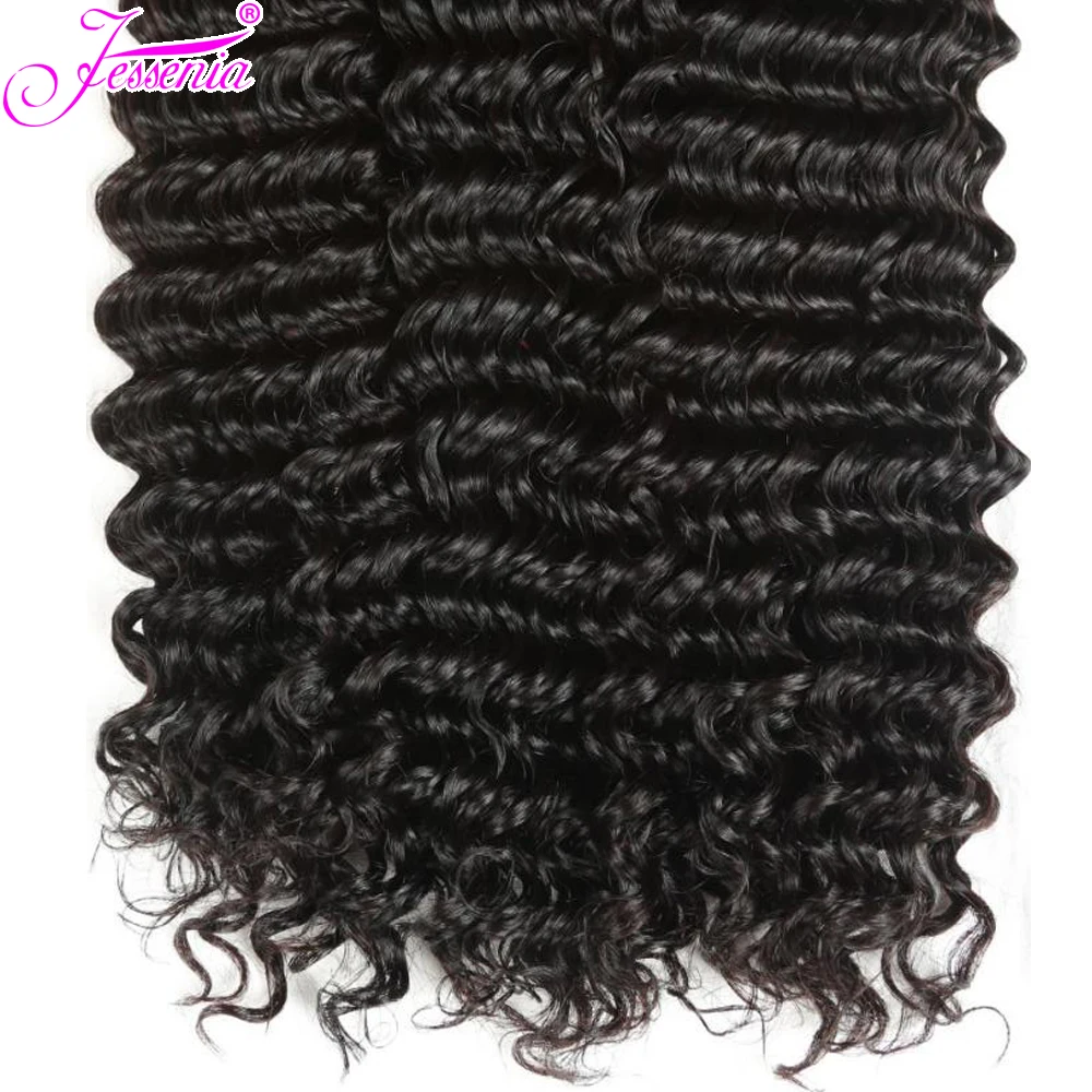 Malaysian Deep Wave 3 Bundles With Closure Natural Color 100% Human Hair 8-26 Inches Remy Hair Weaves with 4*4 Lace Closure Malaysian Deep Wave 3 Bundles With Closure Natural Color 100% Human Hair 8-26 Inches Remy Hair Weaves with 4*4 Lace Closure